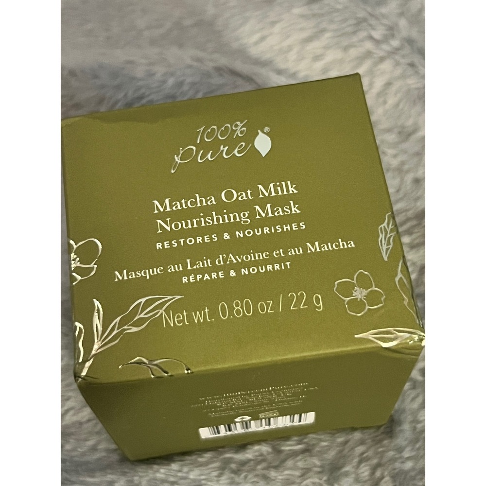 100% Pure Matcha Oat Milk Nourishing Mask Restores &‎ Nourishes 0.80 oz